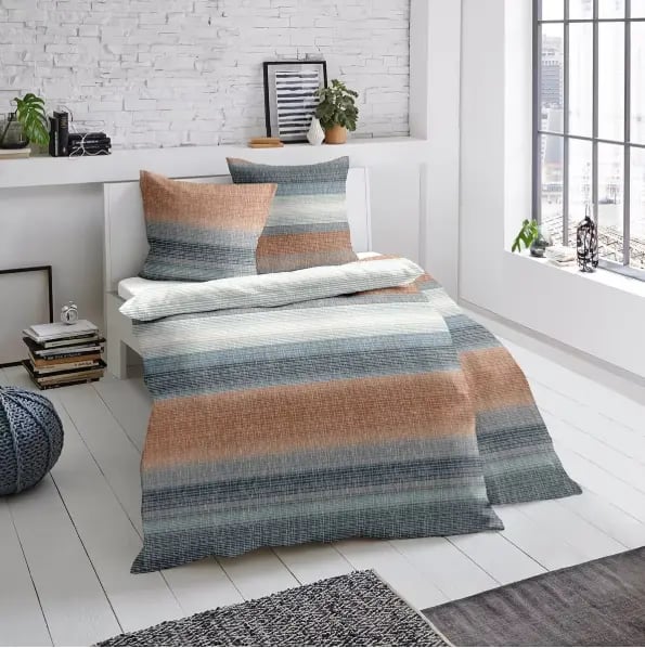 Traumschlaf Biber Bettwäsche Elverum blau